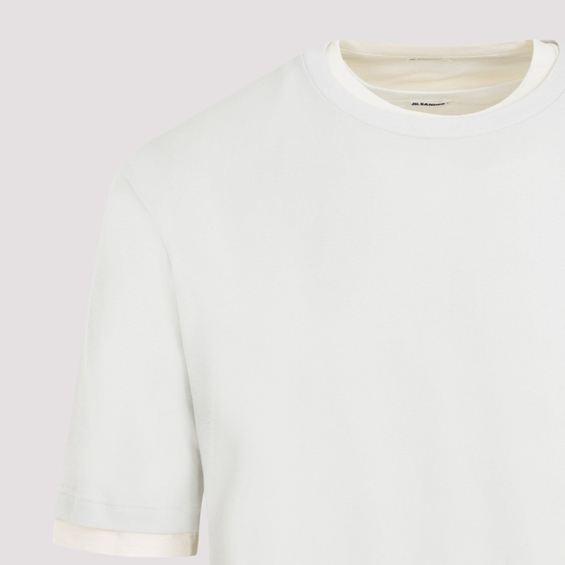 Jil Sander Polar Beige Cotton Kit T-Shirt
