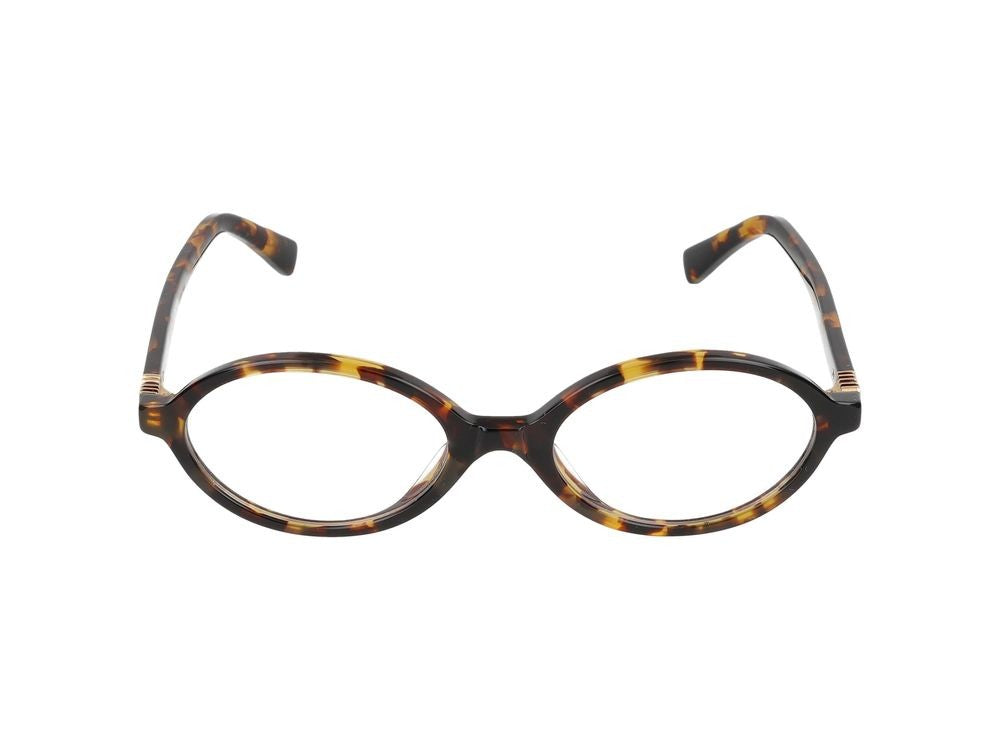 Miu Miu Tortoiseshell Round Acetate Eyeglasses