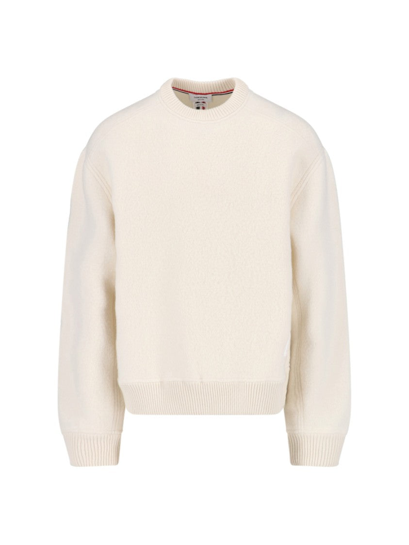 Thom Browne "Girocollo" Sweater – Off White
