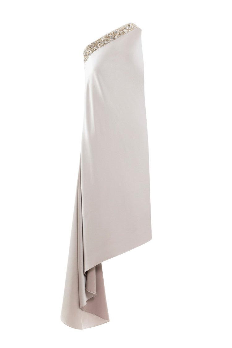Saiid Kobeisy One-Shoulder Embellished Dress