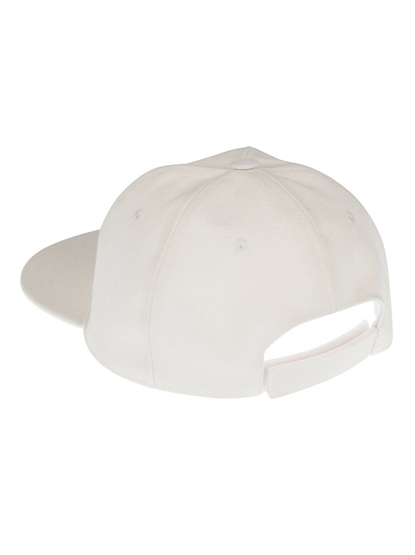 Stella Mccartney Embroidered White Cotton Blend Cap