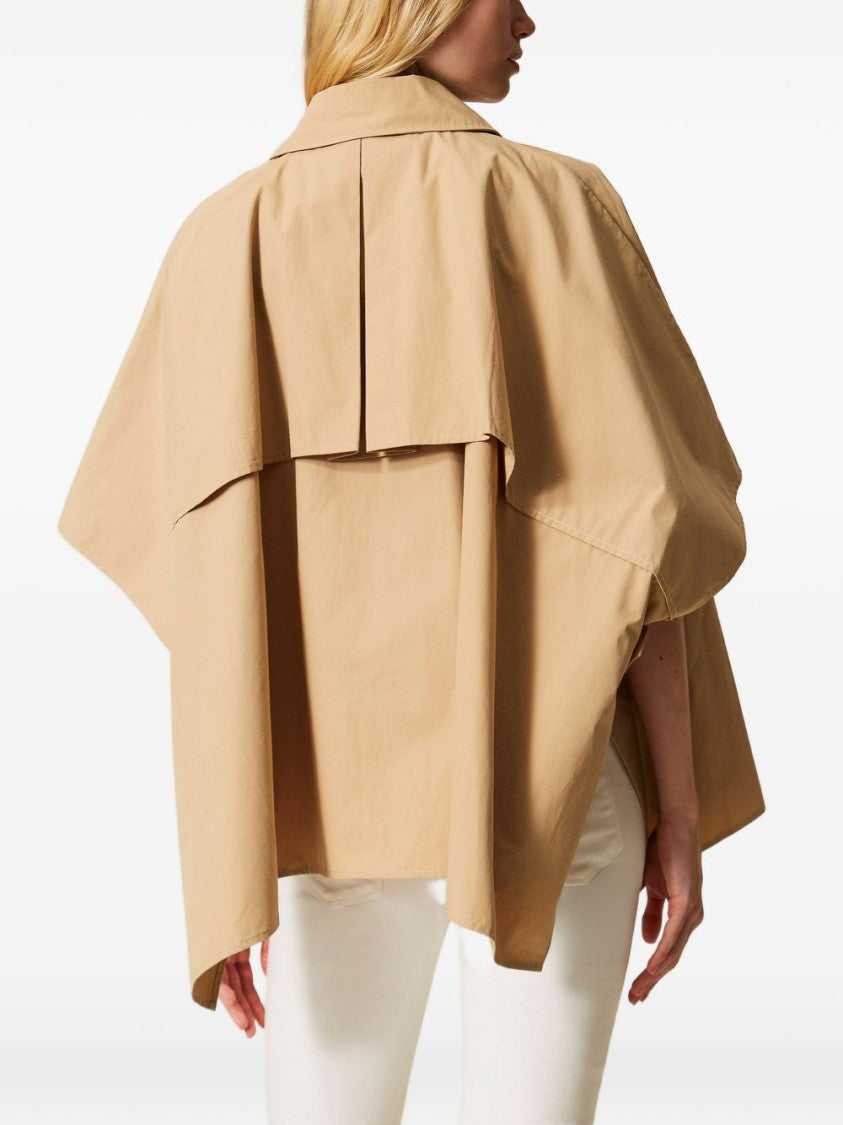 Twin-Set Delicate Sand Woven Embroidered Jacket