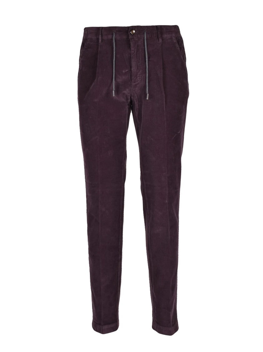 L.B.M. 1911 Purple Stretch Cotton-Blend Chino Pants
