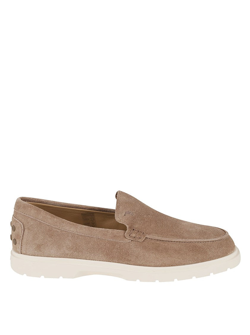 Tod's Suede Slip-On Flat Shoes
