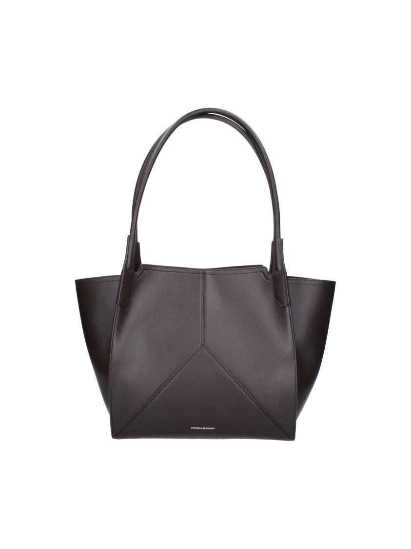 Victoria Beckham Structured Geometric Magnetic Snap Tote Bag