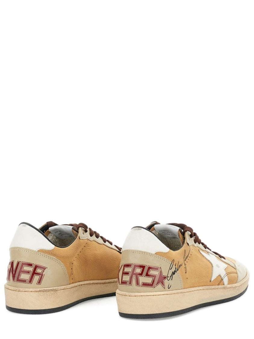 Golden Goose Neutrals Ball Star White Sneakers