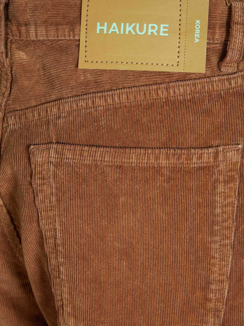Haikure Korea Velvet Pier Corduroy Wide-Leg Pants