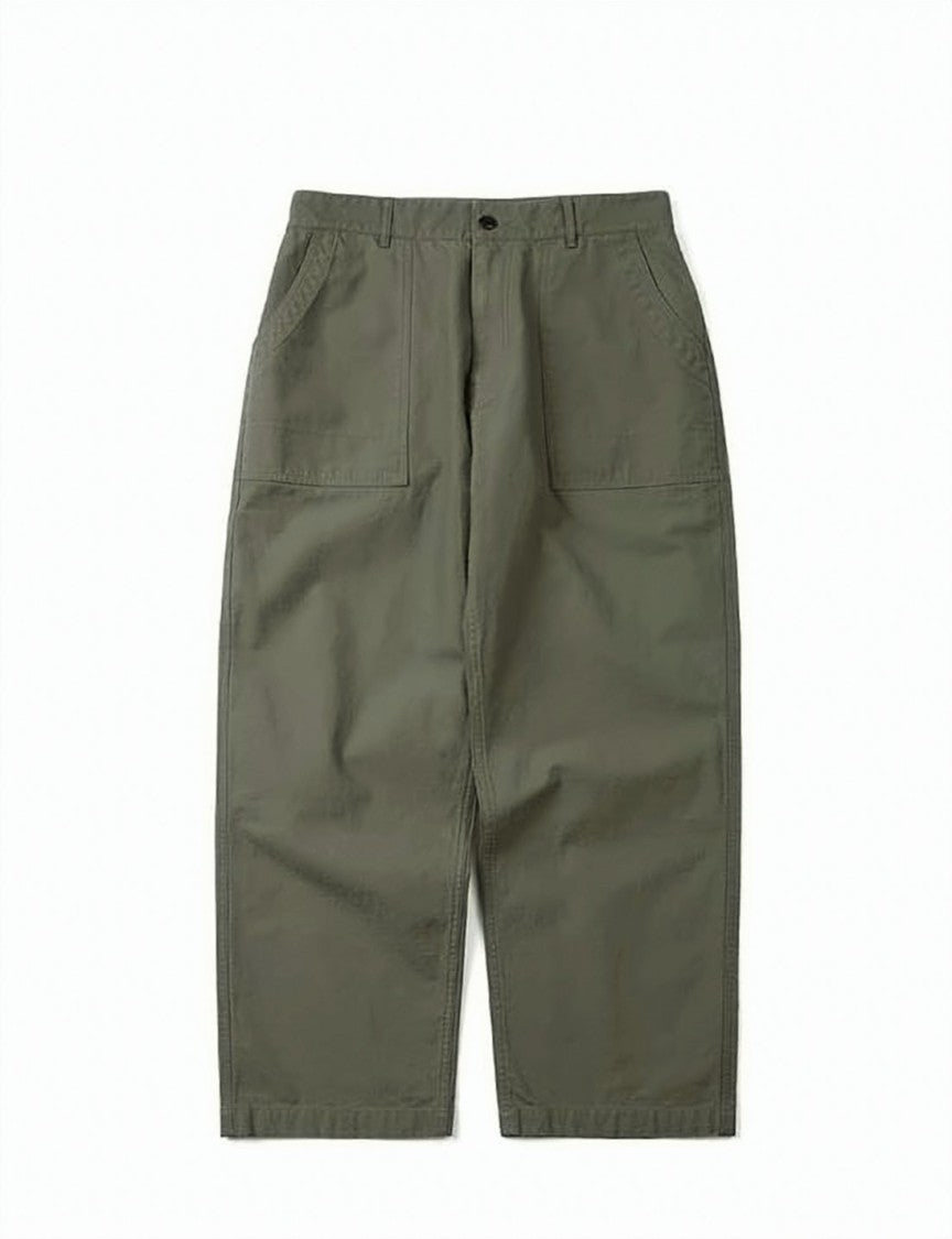Engineered Garments Relaxed Fit Olive Green Straight Pants