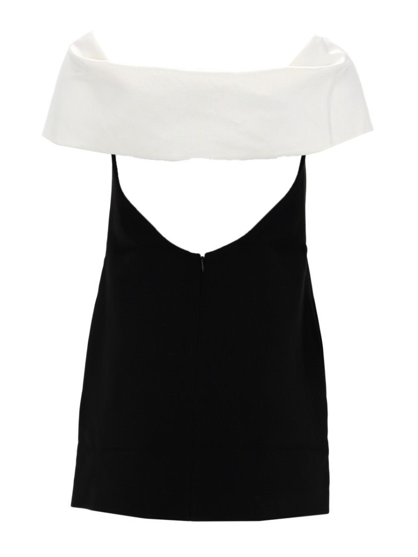 Self-Portrait Off-The-Shoulder White Flower Mini Dress