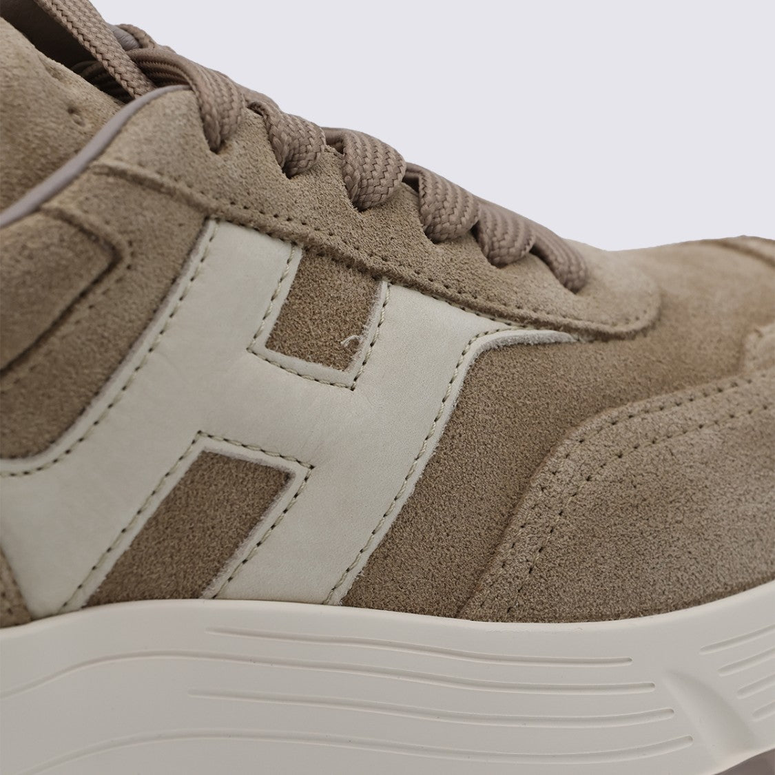 Hogan Suede Sneakers With Chunky Sole And Contrasting Detail