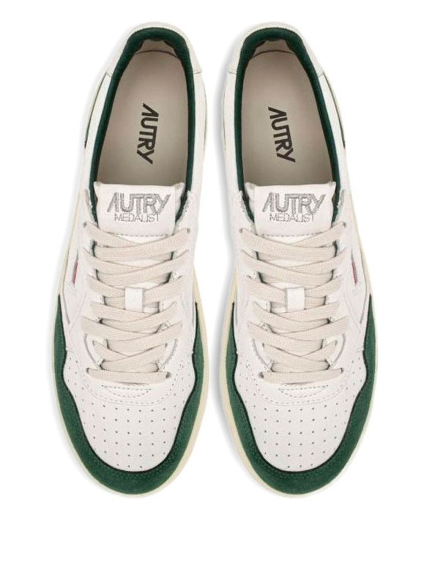 Autry Low-Top Sneakers In White Nappa Leather