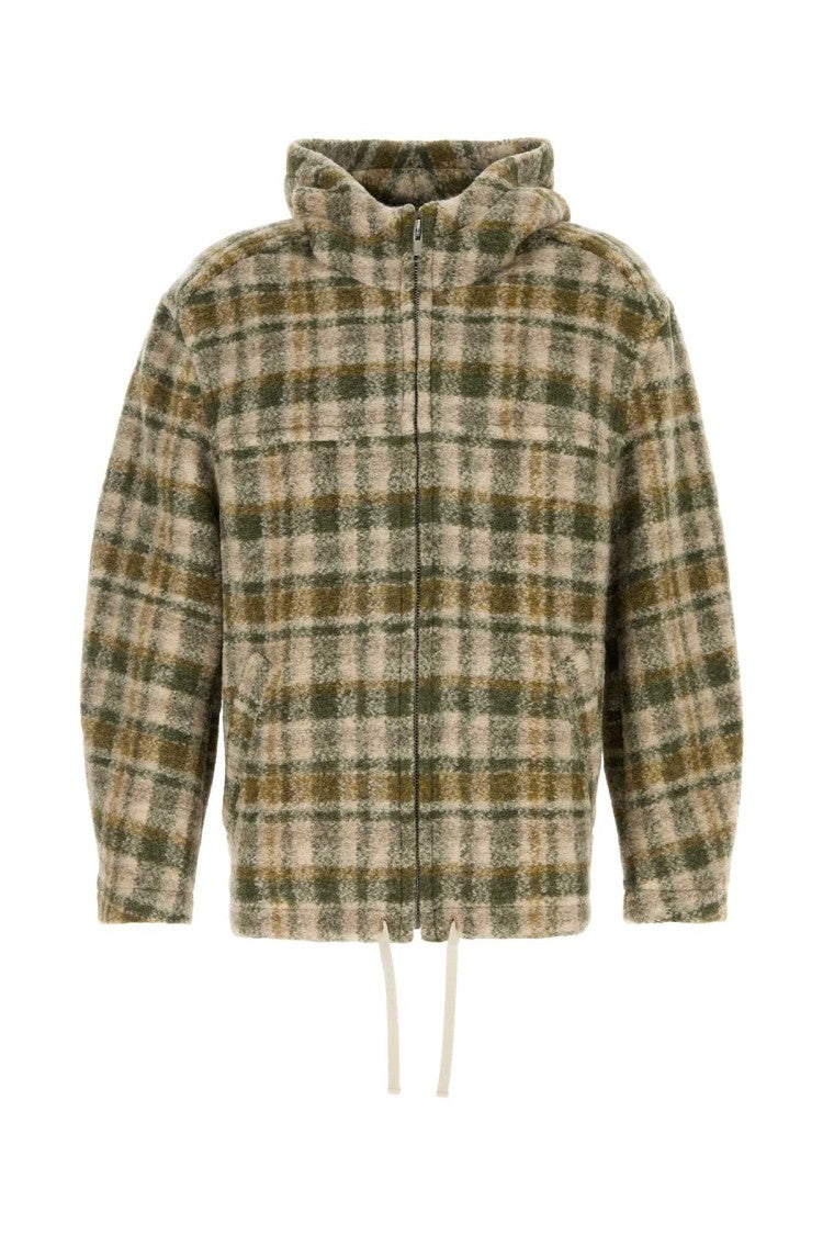 Isabel Marant Embroidered Wool Blend Oversize Kurt Jacket