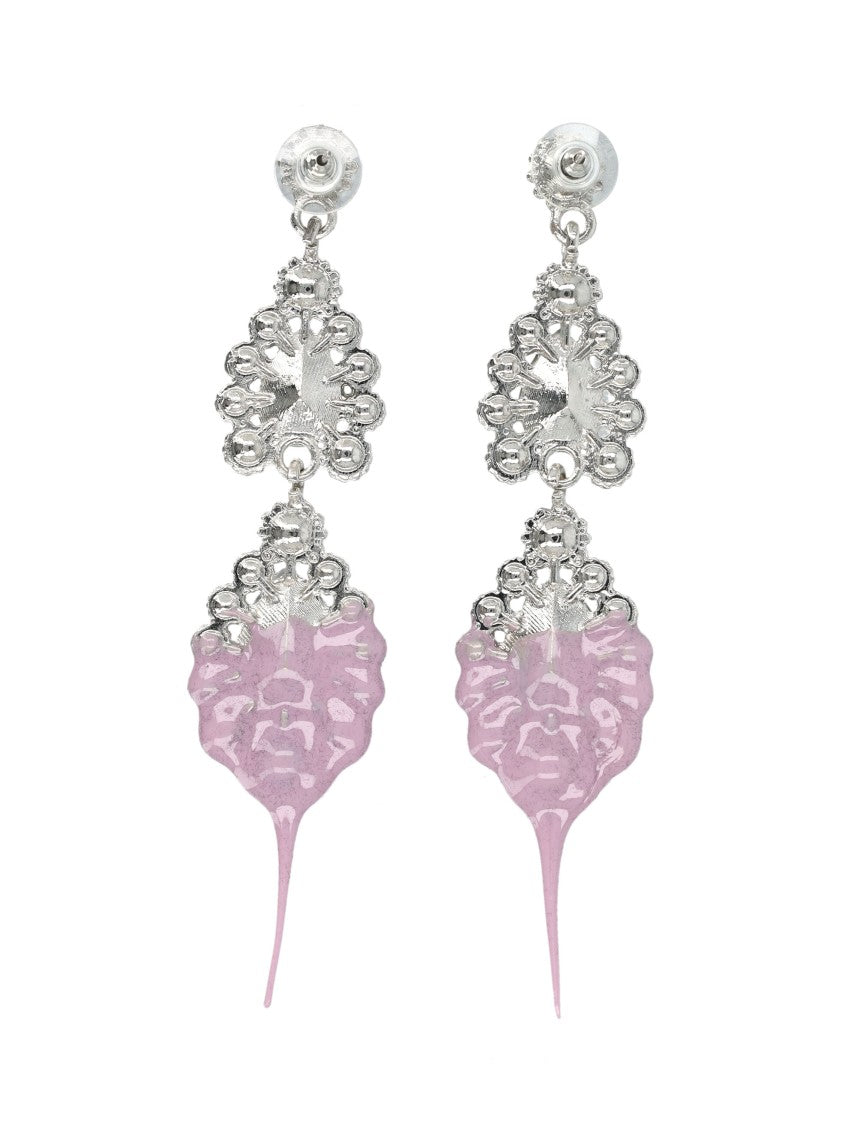 Ottolinger Asymmetrical Resin And Crystal Pendant Earrings