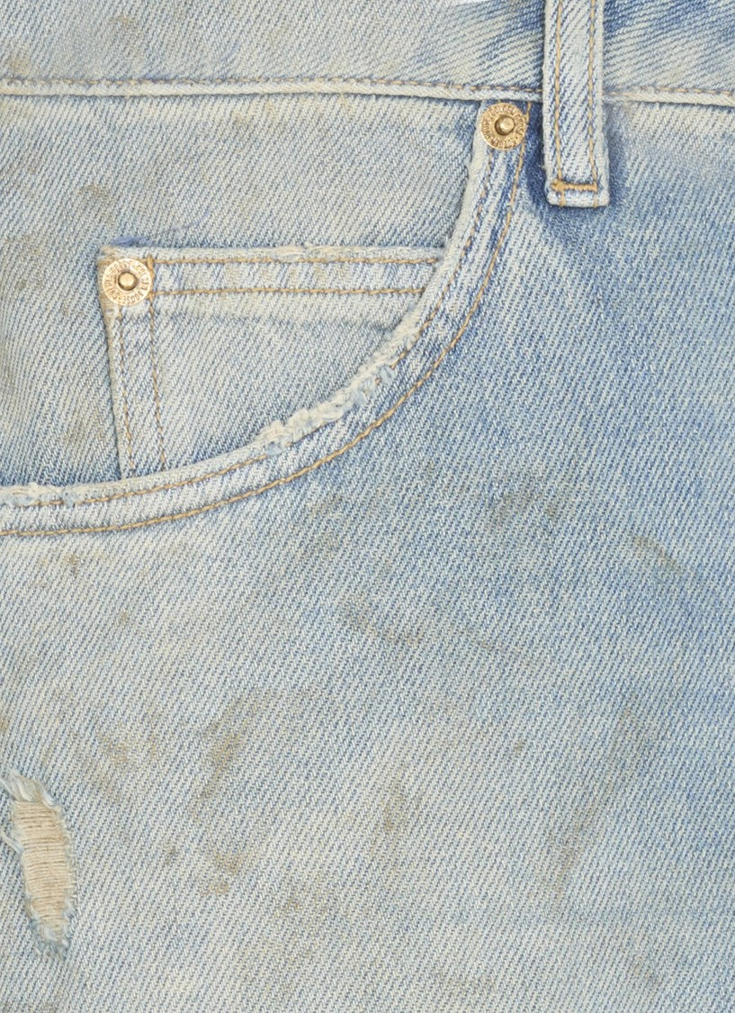 Golden Goose Light Blue Cotton Jeans