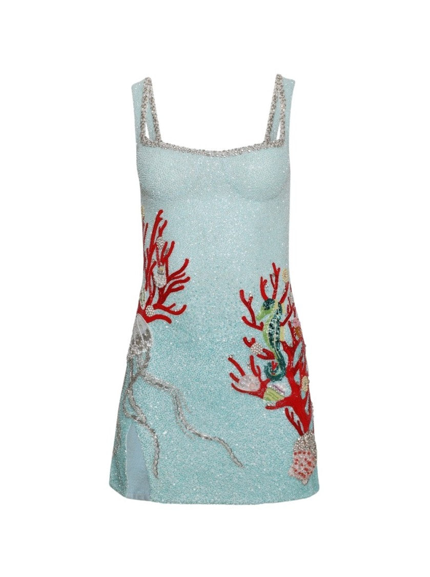 Clio Peppiatt Into The Ocean Dress Aqua