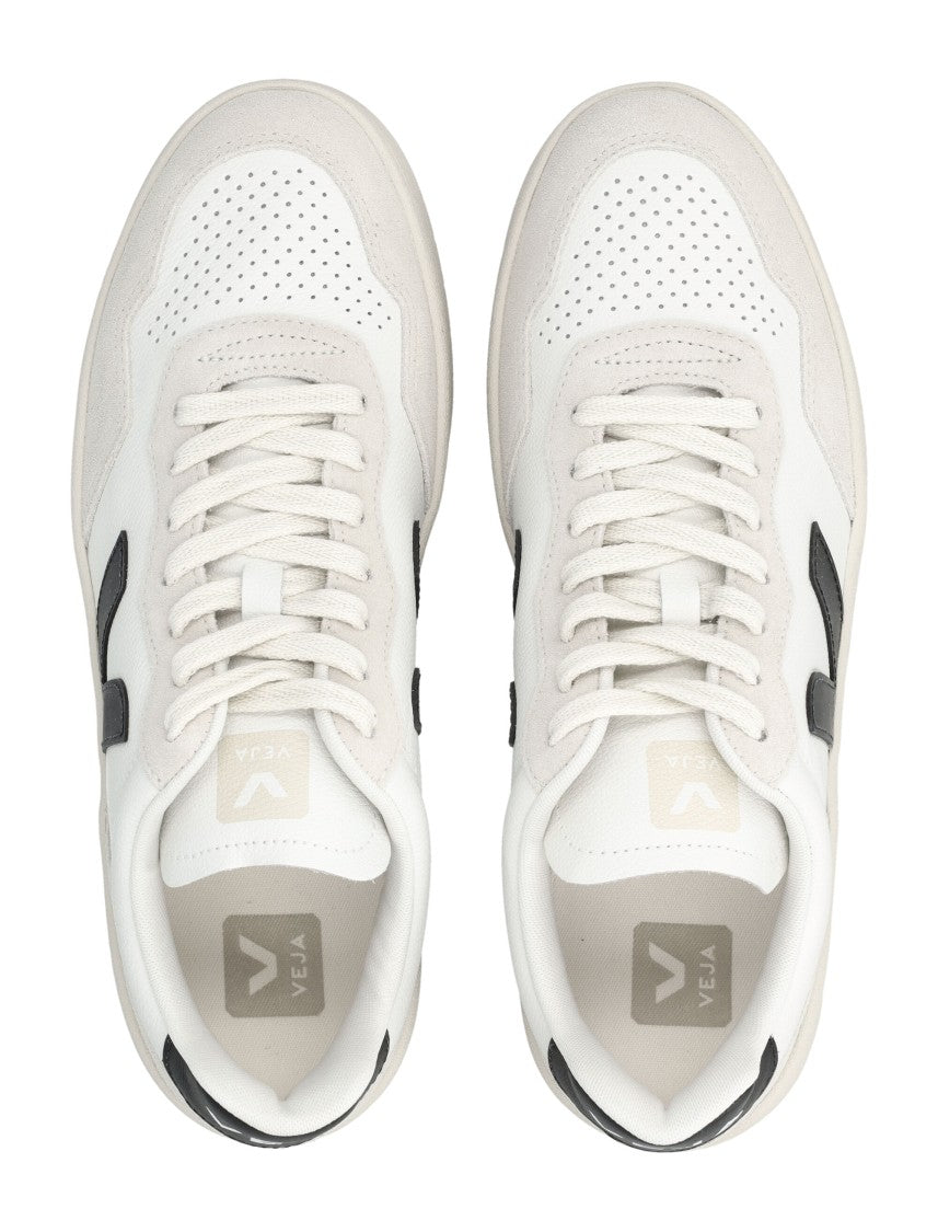 Veja V-90 Leather Sneakers In White