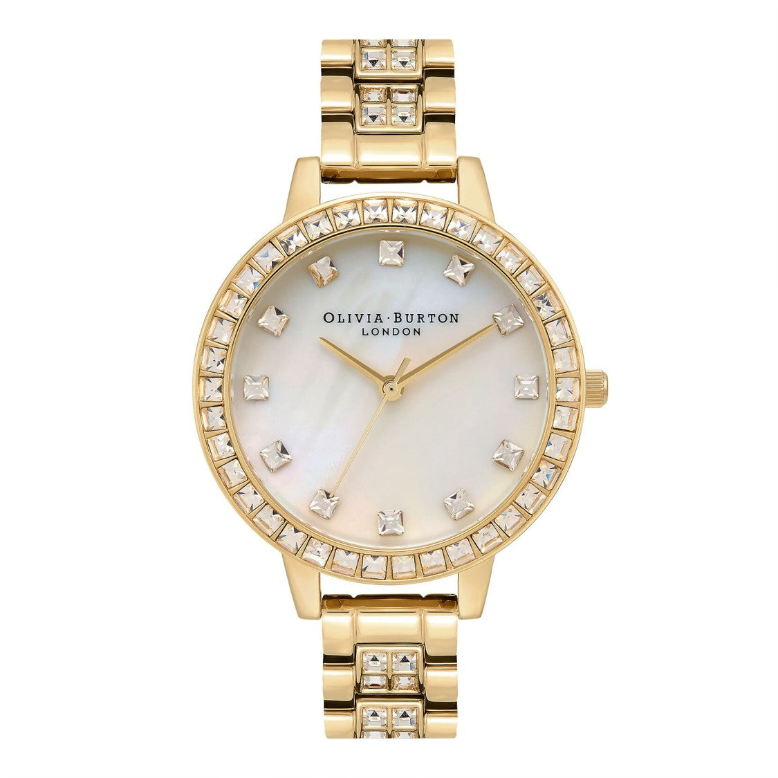 Olivia Burton Gold-Tone Watch With Mother-Of-Pearl Dial