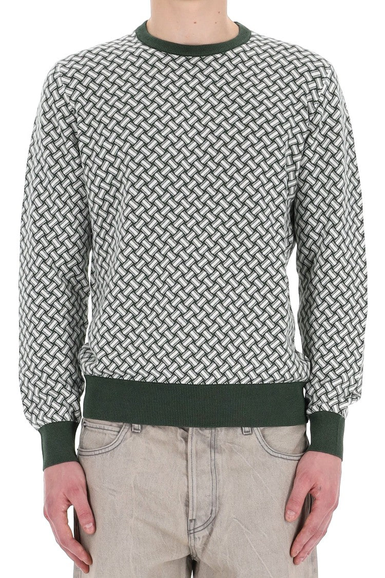 Drumohr Biscottino Cotton-Linen Crewneck Sweater