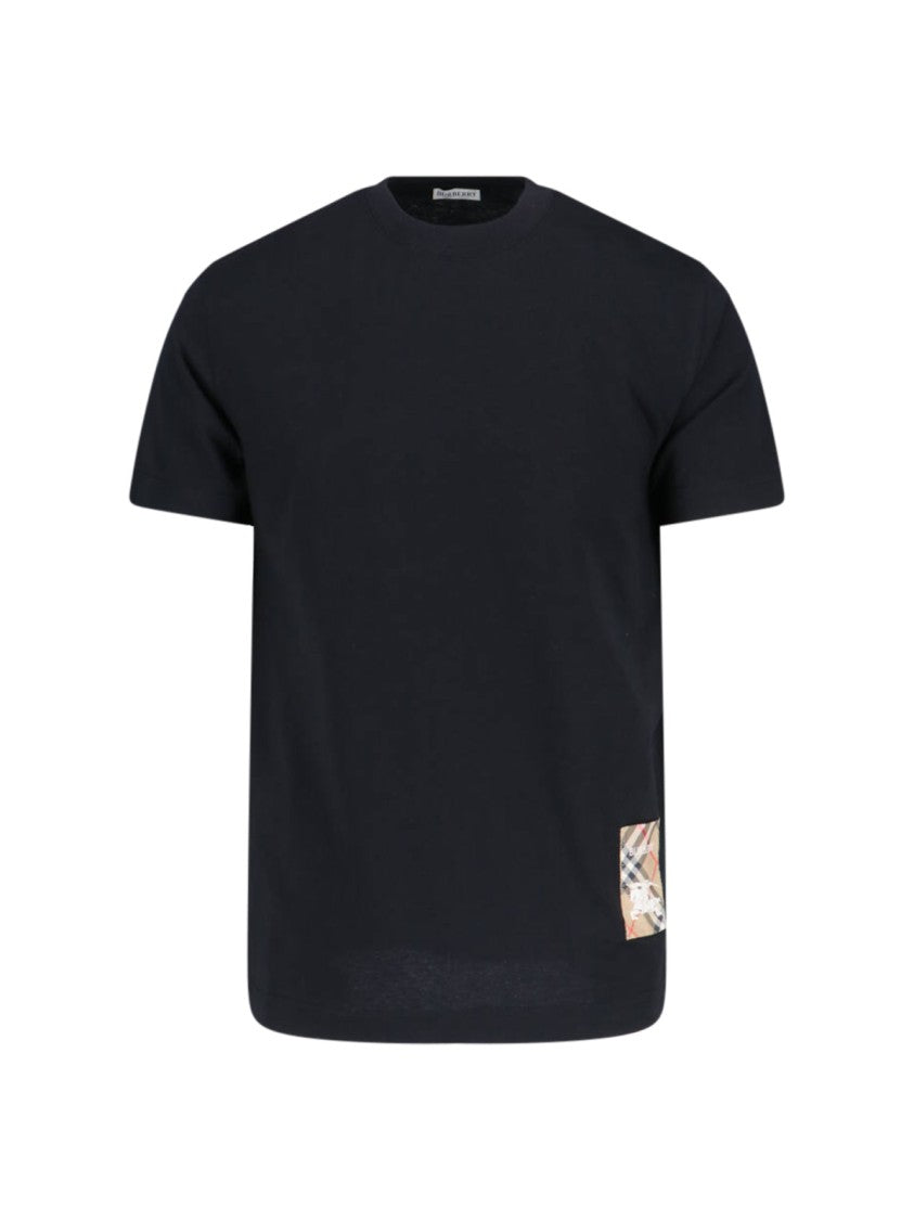 Burberry Classic Logo Black Cotton Burberry T-Shirt
