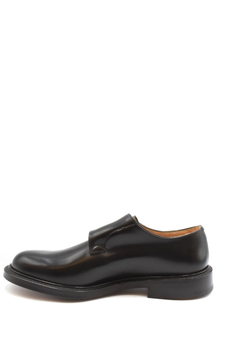 Church's Black Double Monk Strap Polished Leather Shoes