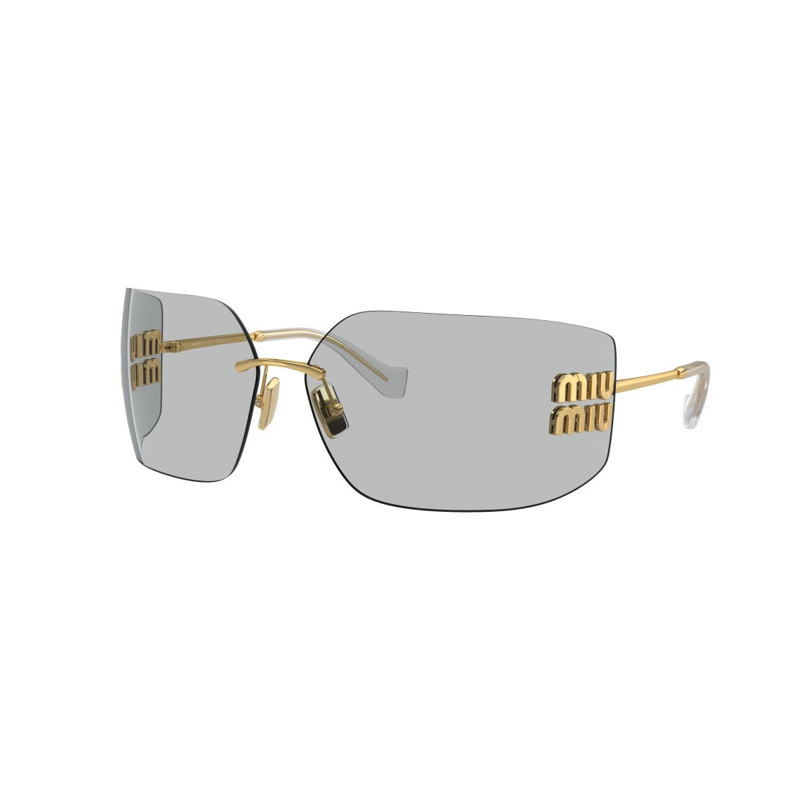 Miu Miu 0Mu 54Ys Rimless Square Sunglasses