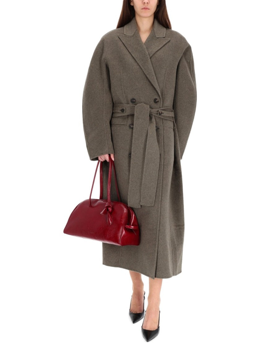 Jacquemus Grey Virgin Wool Trench Coat