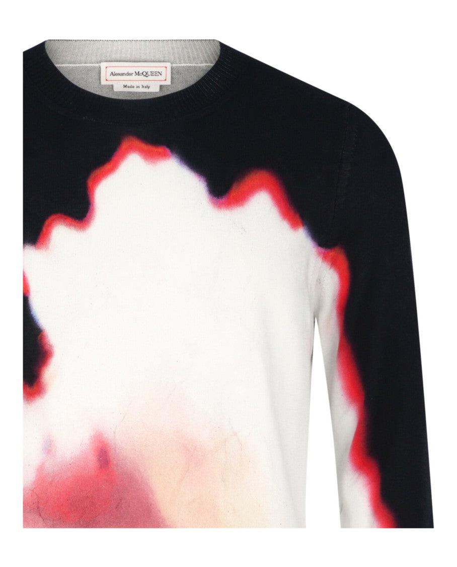 Alexander Mcqueen Solarized Flower-Print Pullover Sweater