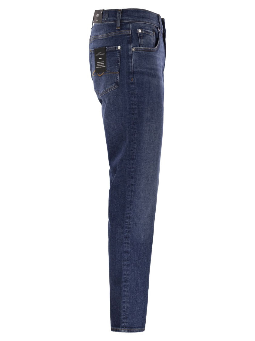 7 For All Mankind Slimmy Tapered - Skinny Medium-Waisted Jeans