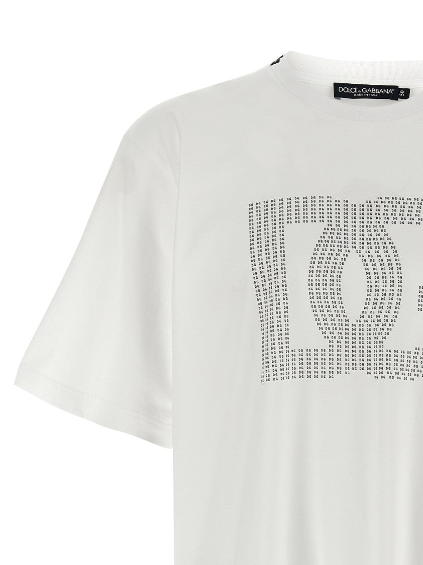 Dolce & Gabbana Cotton T-Shirt With Bold Front Logo Print