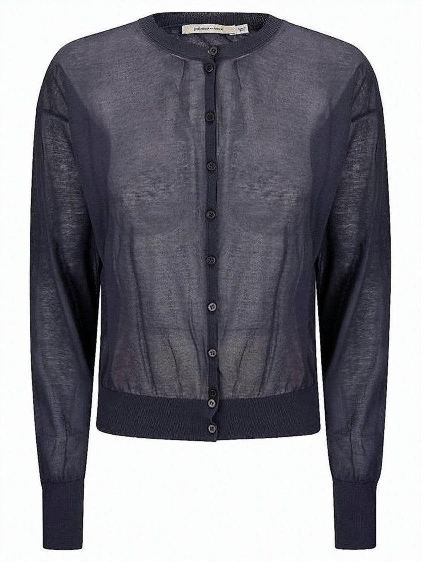 Paloma Wool Lightweight Semi-Sheer Cardigan With Button-Down Front
