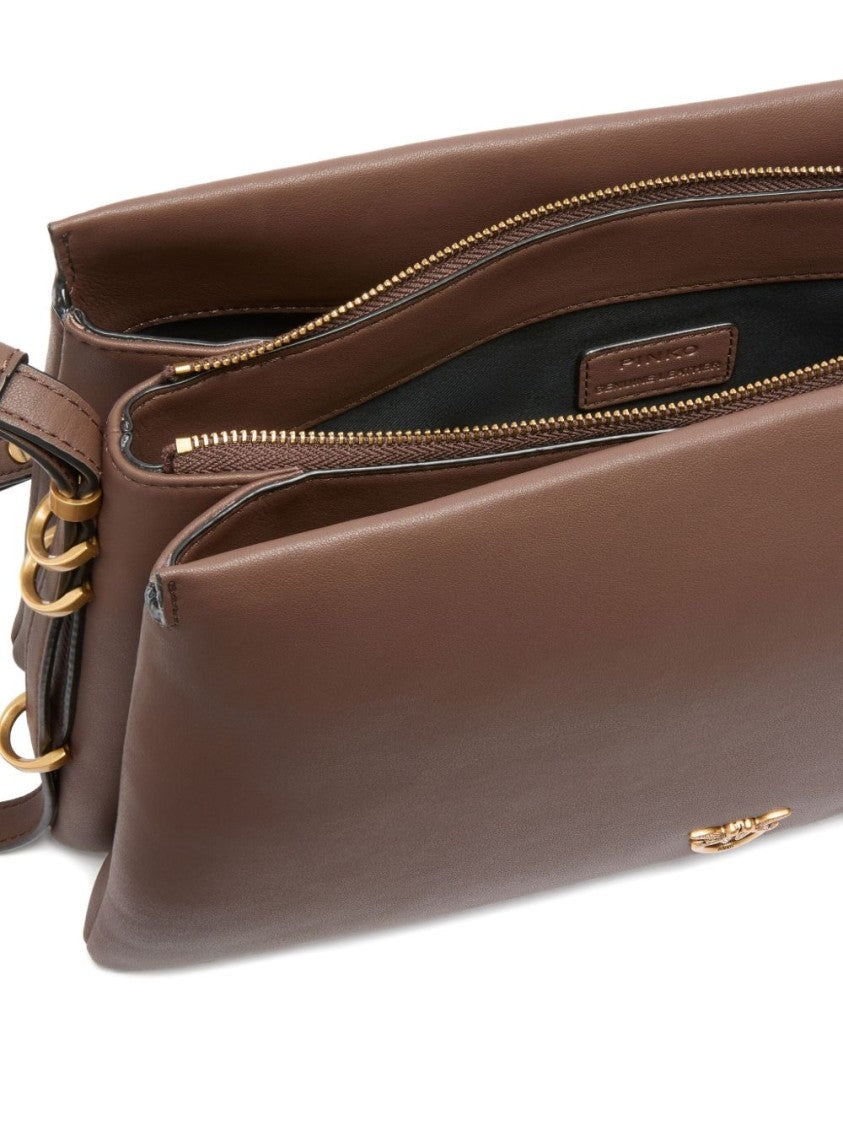 Pinko Shoulder Bag In Calfskin Leather