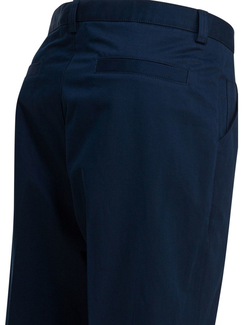 Brunello Cucinelli Mid-Rise Cotton Tapered Pants With Functional Pockets