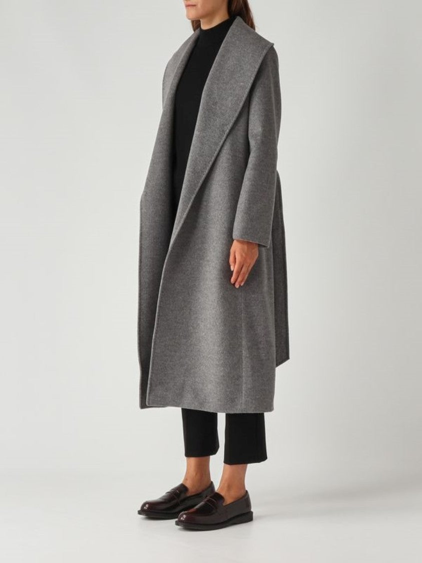 Max Mara Wrap Design Long Coat With Shawl Collar