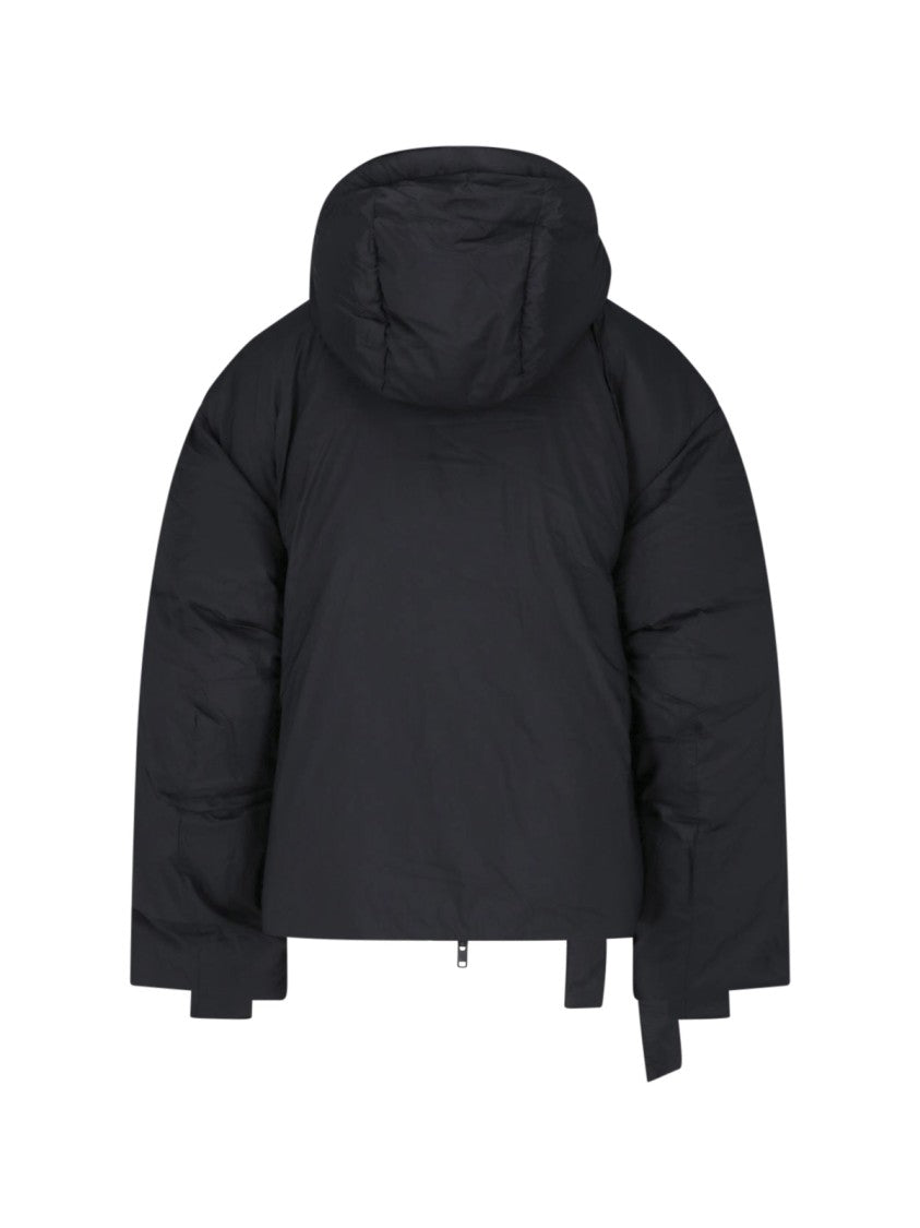 Y-3 Black Knot Detail Waterproof Down Jacket