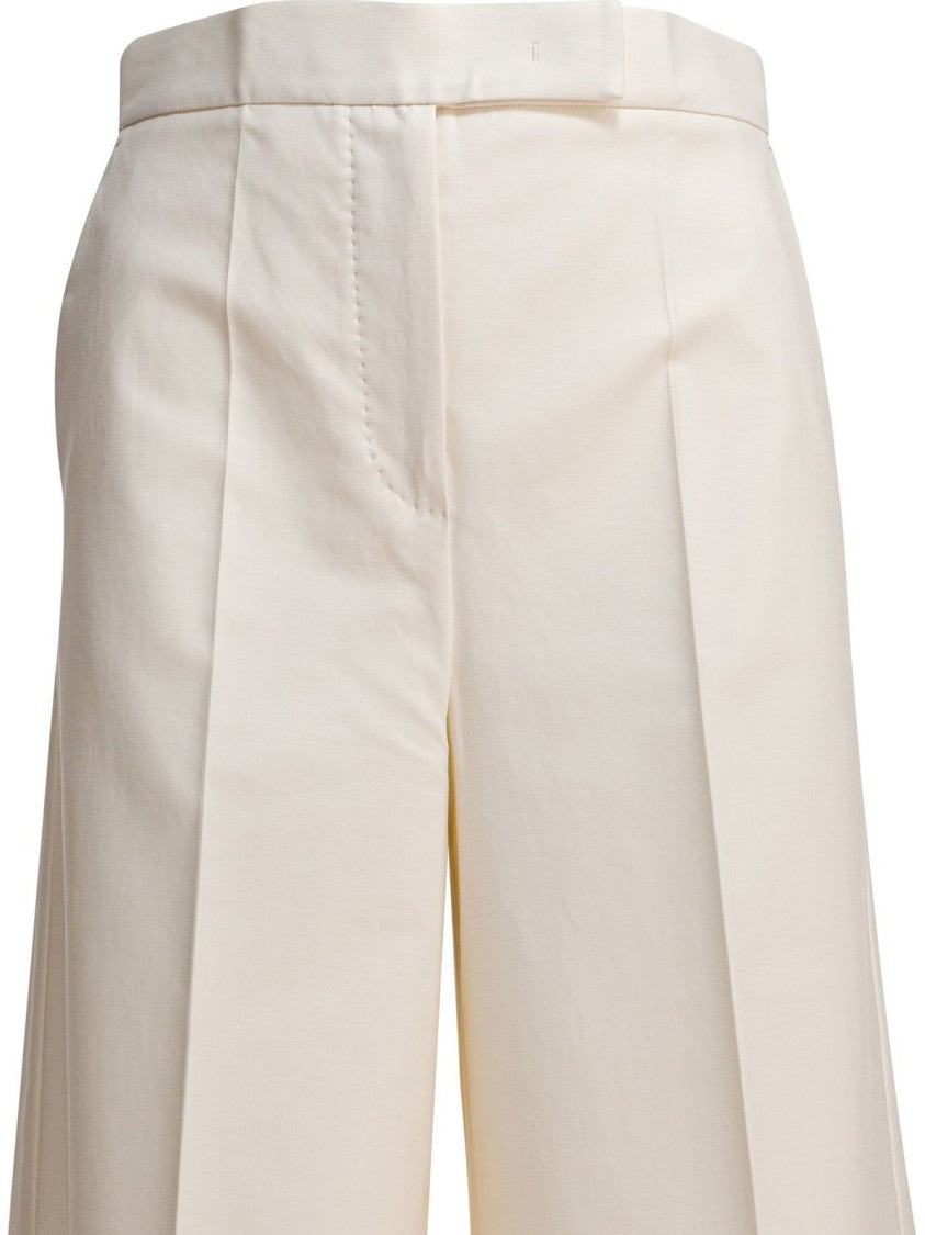 Max Mara Tailored Wide-Leg Trousers With High Waist