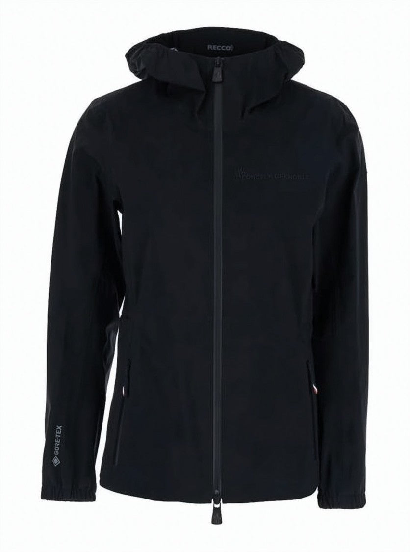 Moncler Quilted Down Coat With Knitted Sleeves