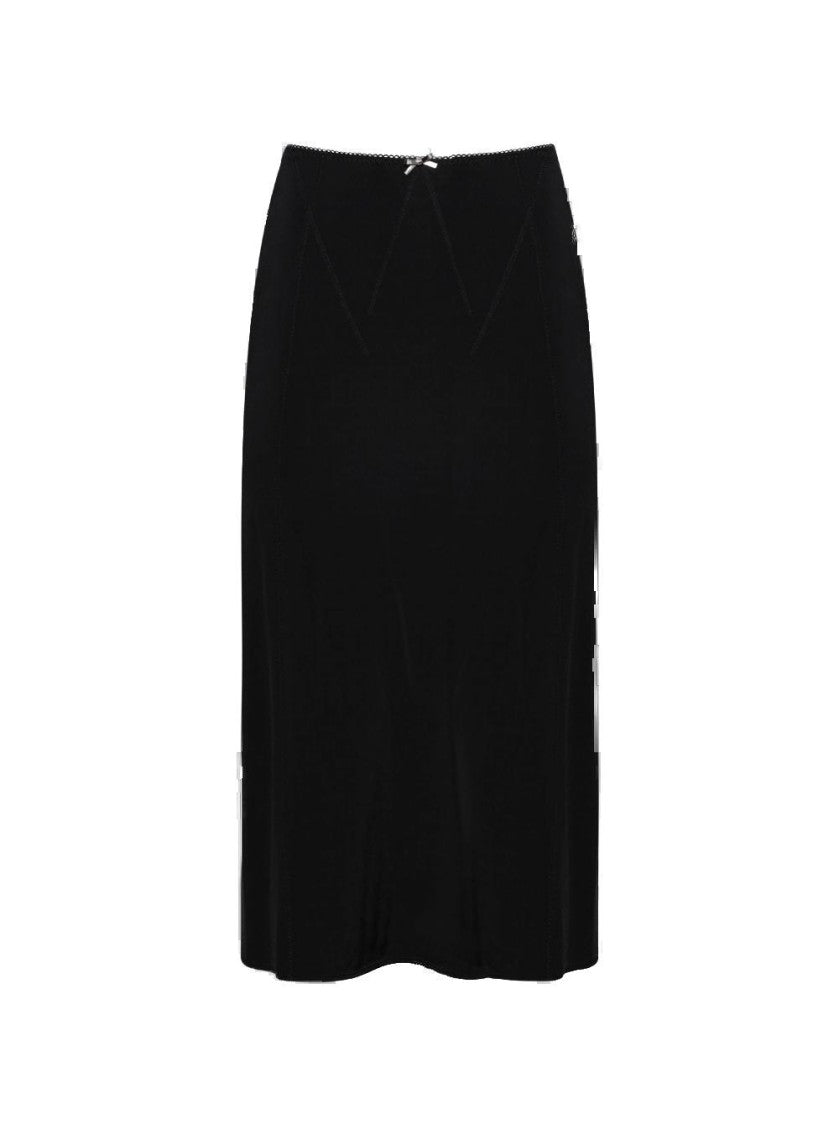 Rabanne Jupe Midi Lenght Skirt Black