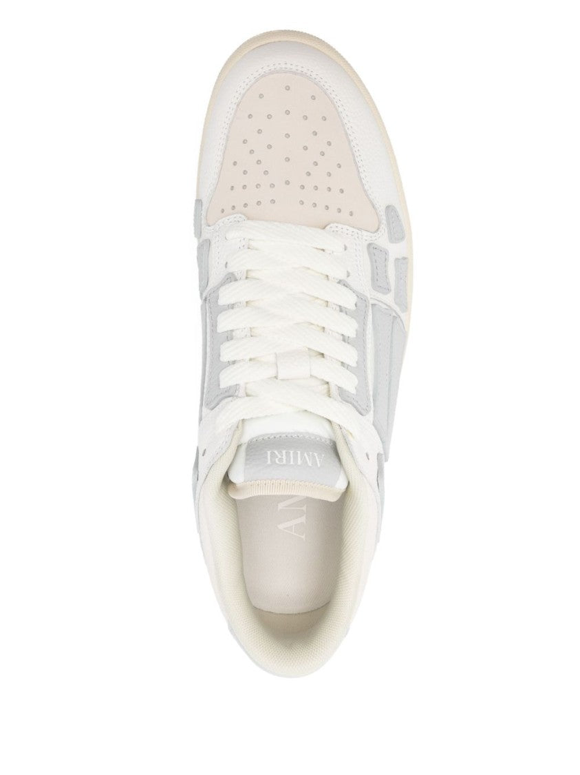 Amiri White Round Toe Sneakers