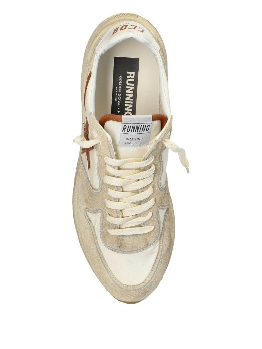 Golden Goose Sneakers With Brown Star Accent