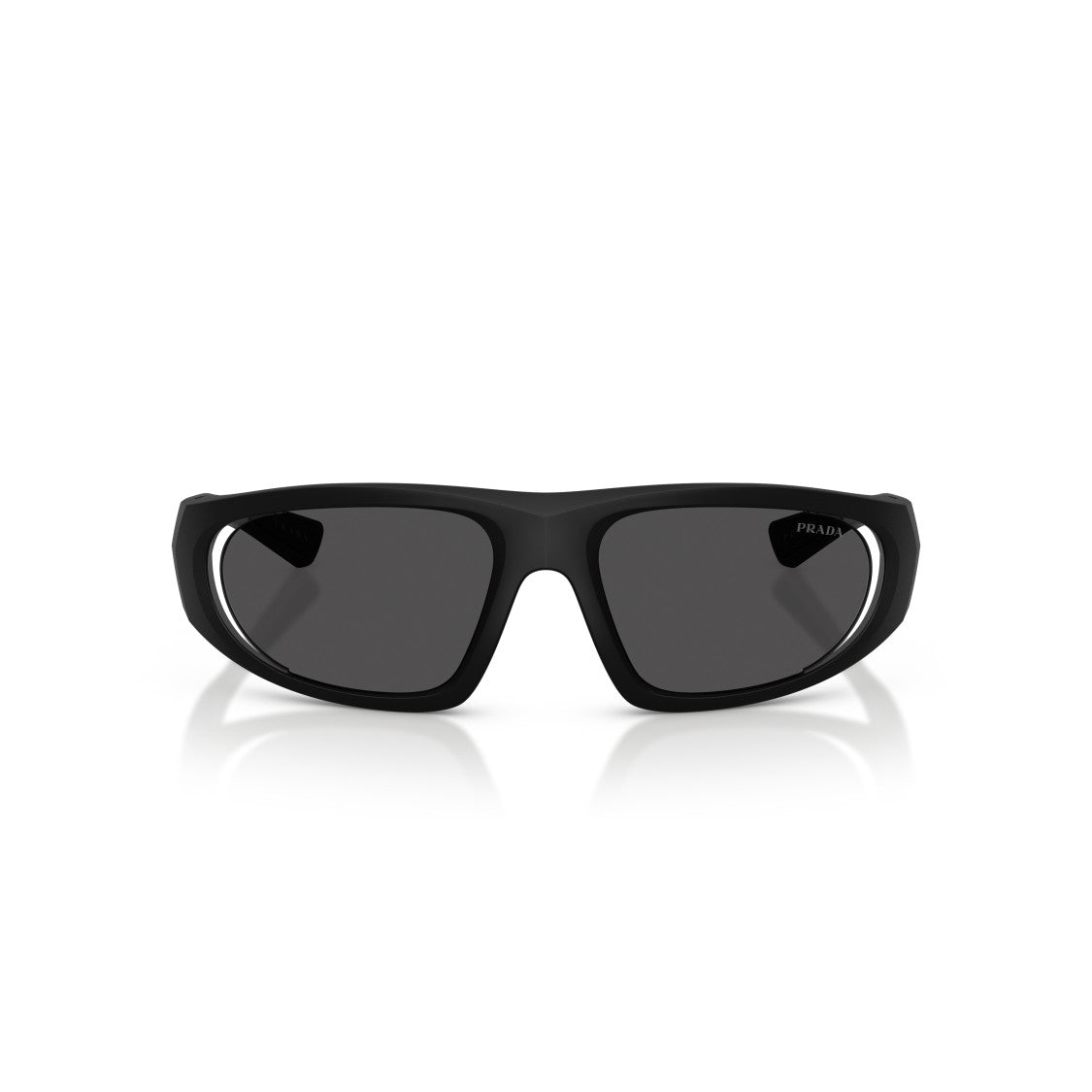 Prada Linea Rossa 0Ps B03s Wraparound Design Black Sunglasses