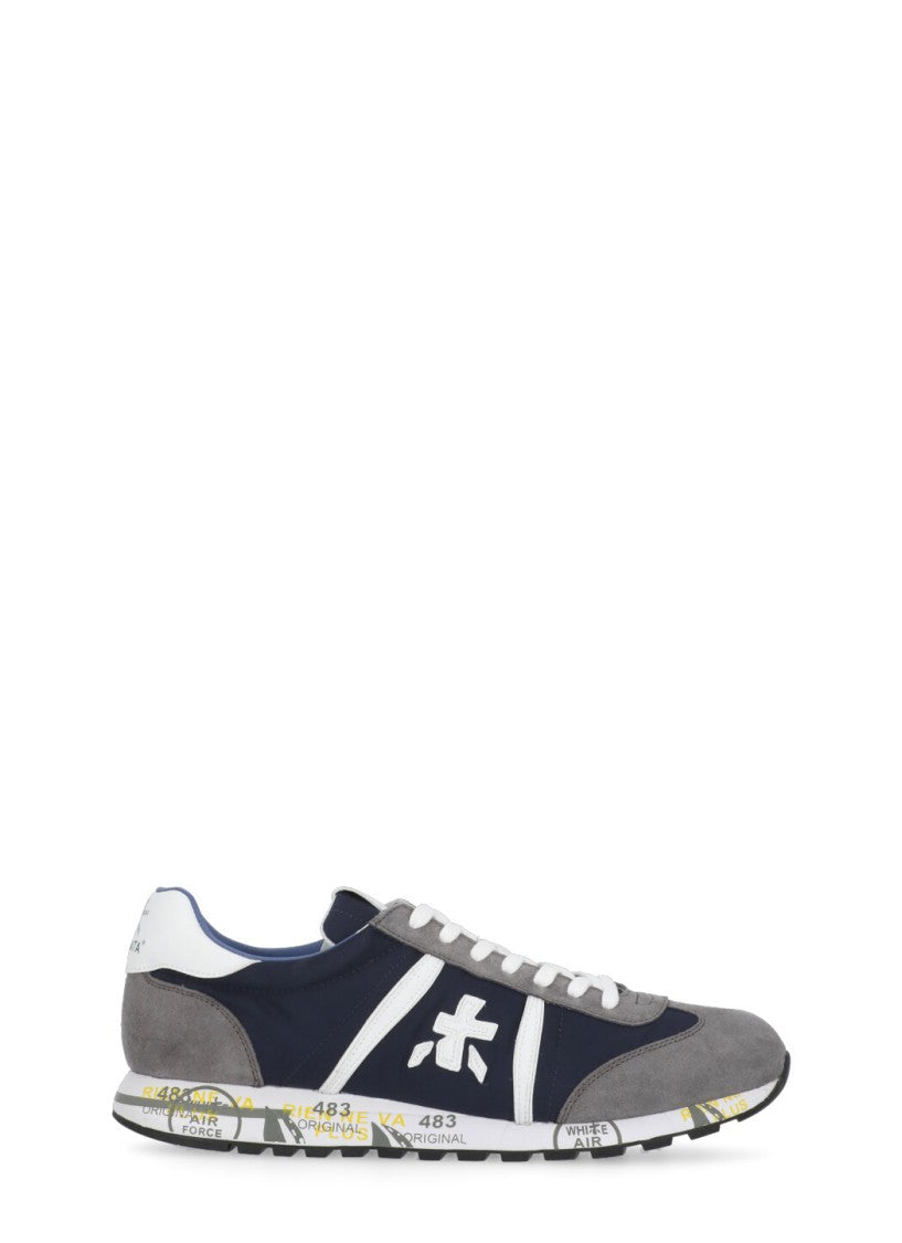 Premiata Blue Lucy 7089 Lettering Sneakers