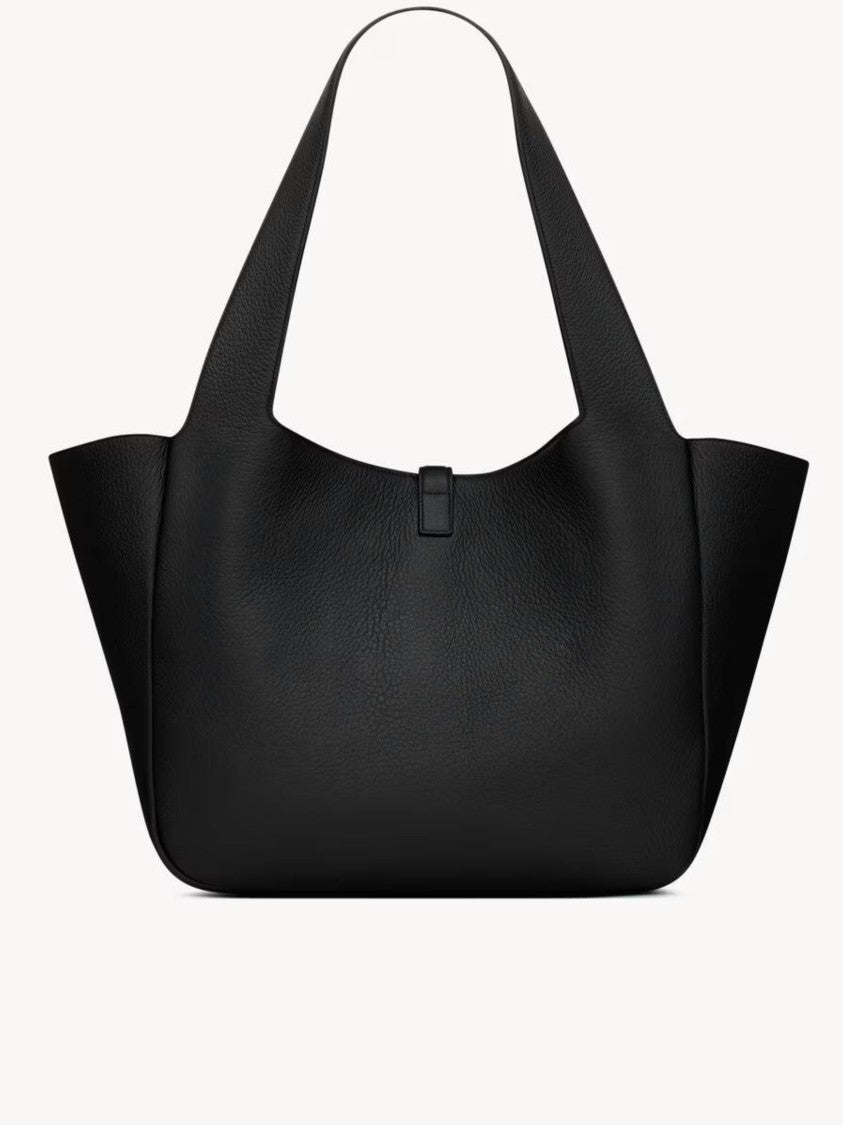 Saint Laurent Bea M Structured Black Handbag