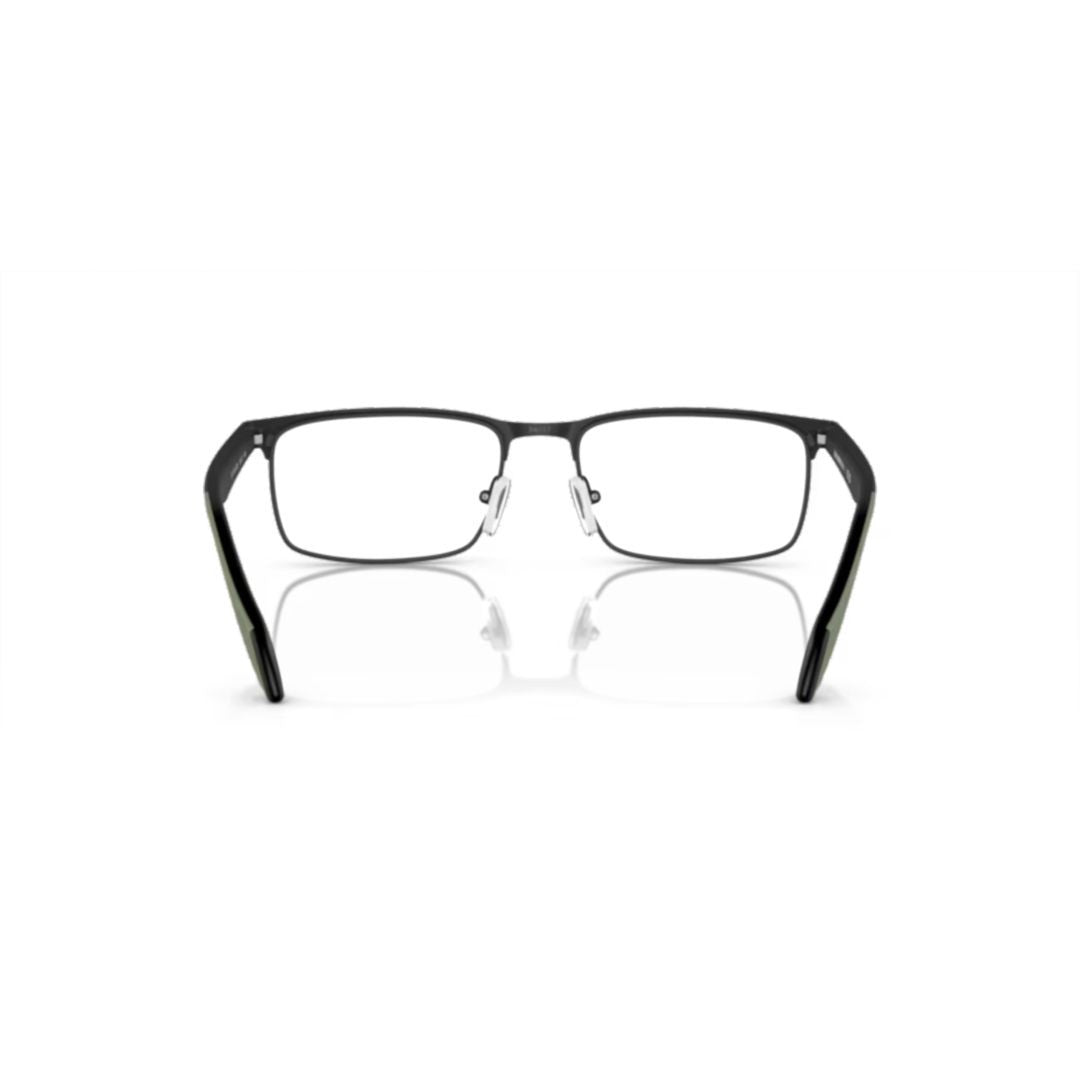 Emporio Armani 0Ea1149 Rectangular Metal Eyeglass Frames With Minimalist Design