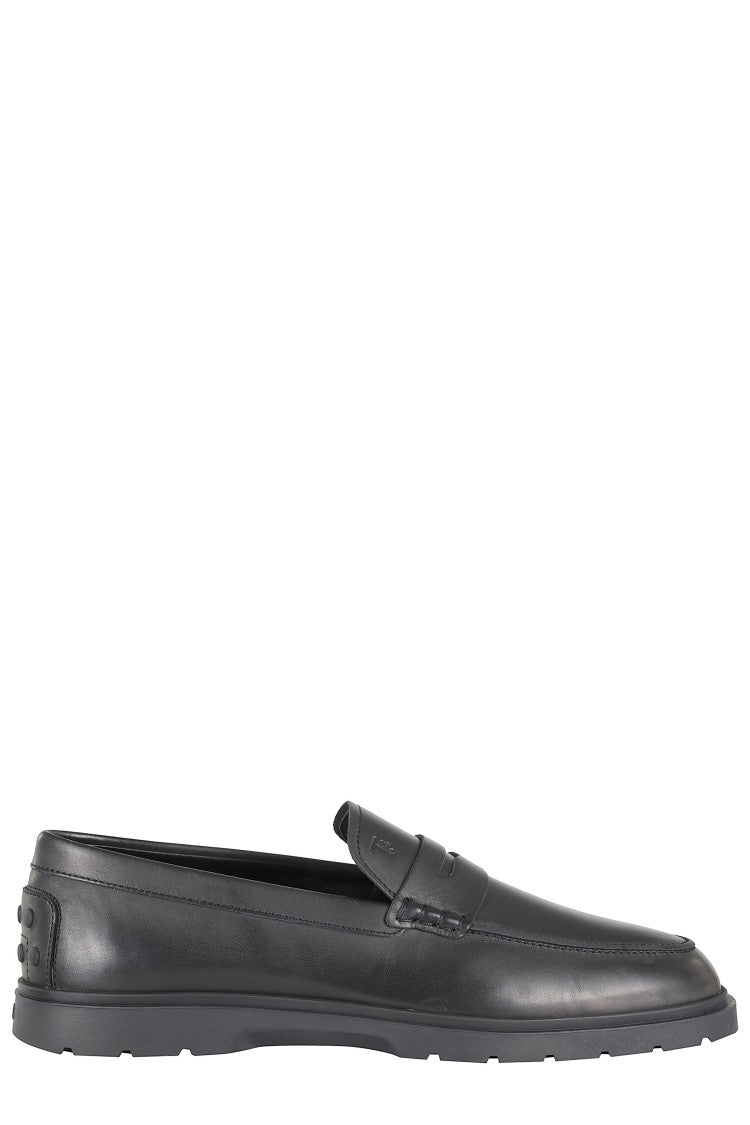 Tod's Black Hybrid Summer 59K Leather Loafers