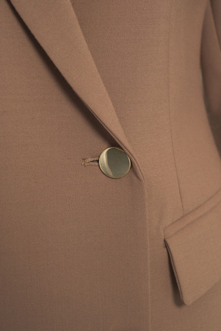 Semi Couture Double-Breasted Blazer With Gold Buttons