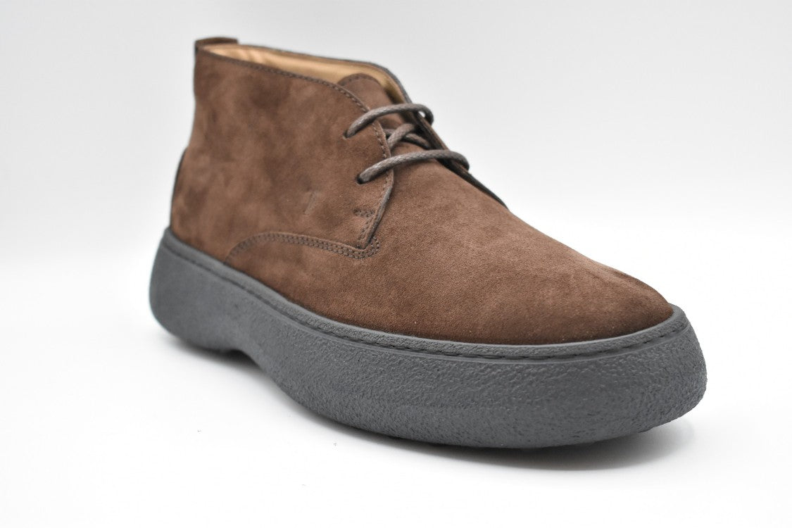 Tod's Suede Brown Flat Shoes