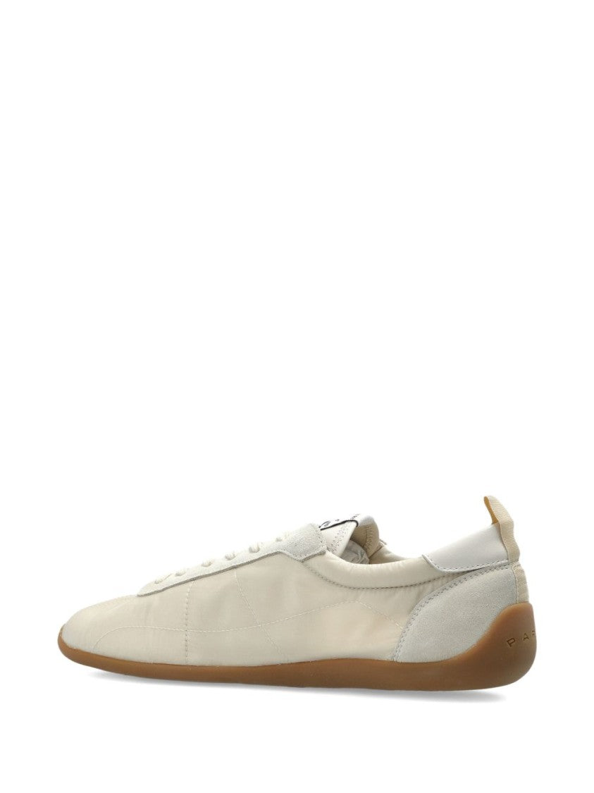 Kenzo Beige Silk And Nylon Lace Sneakers