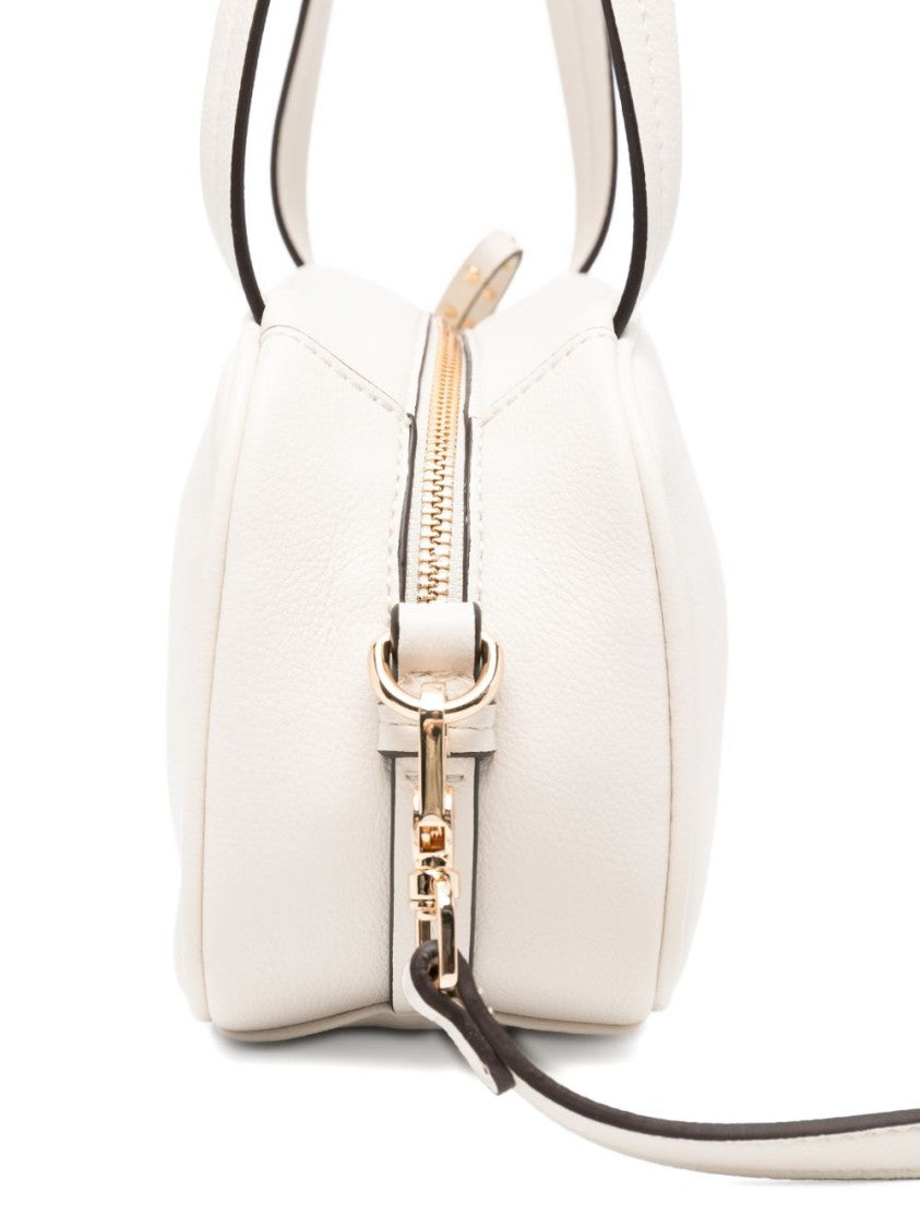 Liu Jo Cream Embossed Logo Top Handle Bag