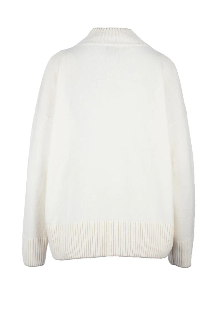 Eleventy Women's Cashmere Mock Neck Pullover - White