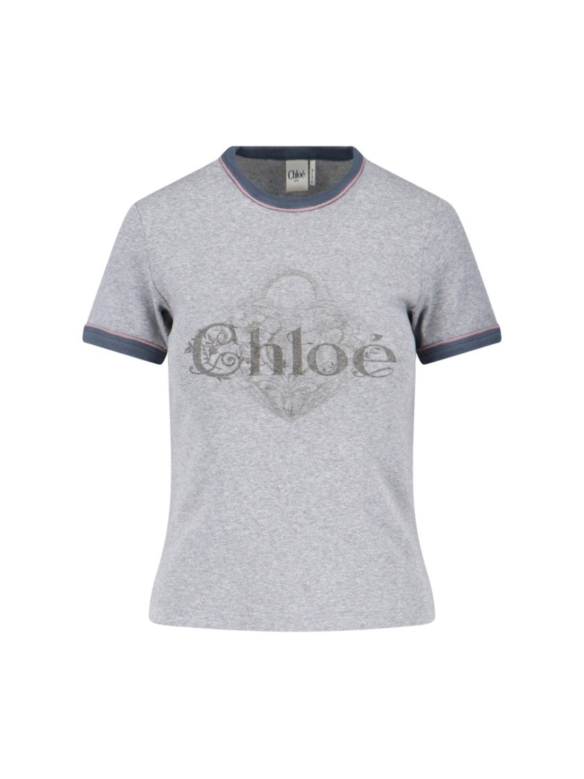 Chloé Versatile Grey Tops